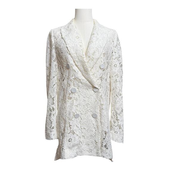 Zara White Lace Jacket - Picture 4 of 10
